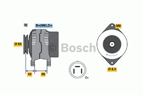 0123115012 Bosch alternador