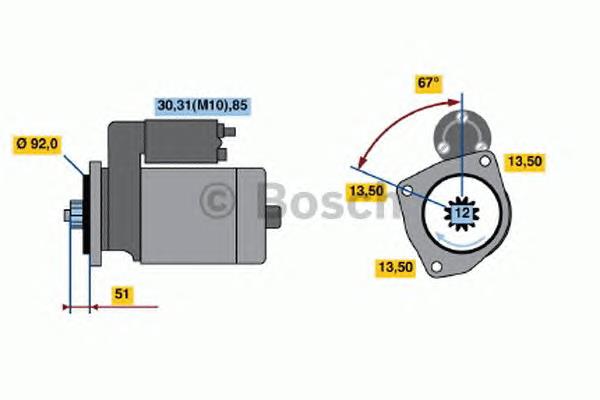 Motor de arranque 114473 Cargo