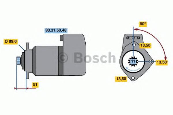 Kit de reparación para interruptor magnético, estárter 2337010006 Bosch