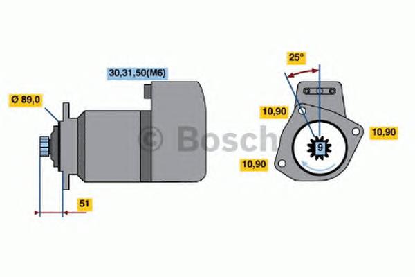 0001416080 Bosch interruptor magnético, estárter