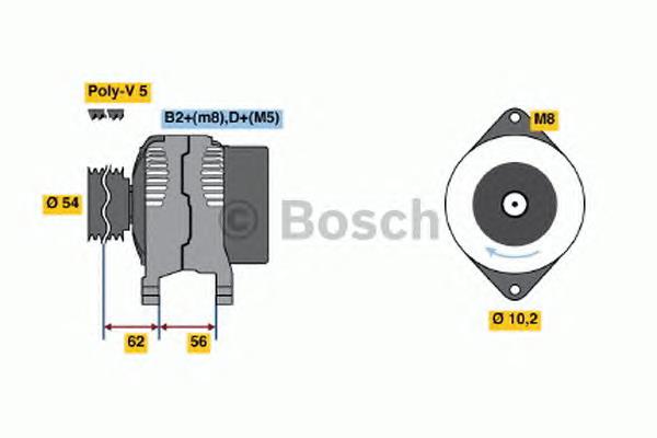 0124225050 Bosch alternador