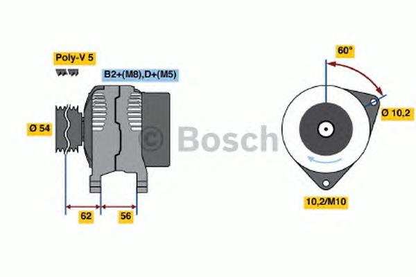 Alternador del motor Bosch 0124425024 precio, desde 43,56 EUR