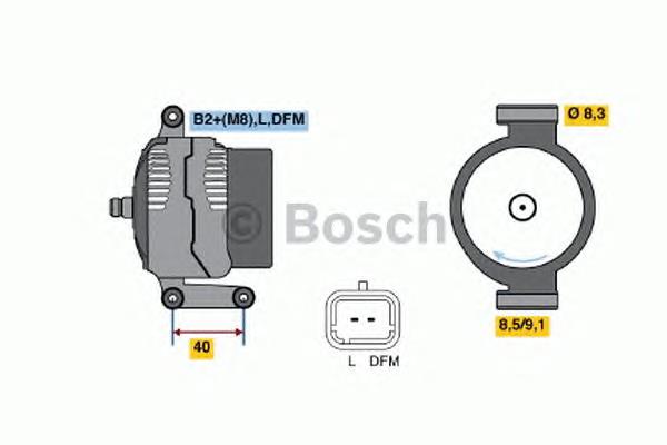 0124415040 Bosch alternador