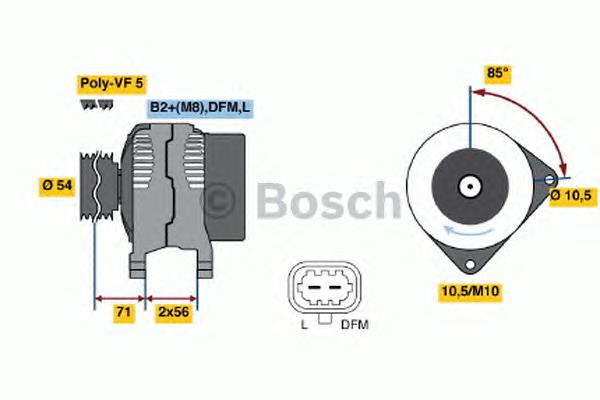 0124425060 Bosch alternador