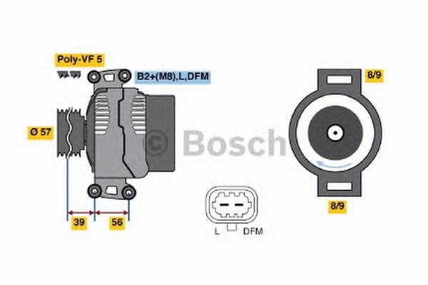 0124425033 Bosch alternador