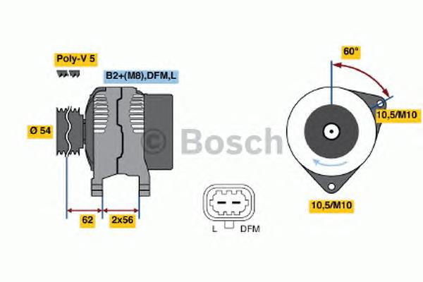 Alternador del motor Bosch 0124325171 precio, desde 44,74 EUR