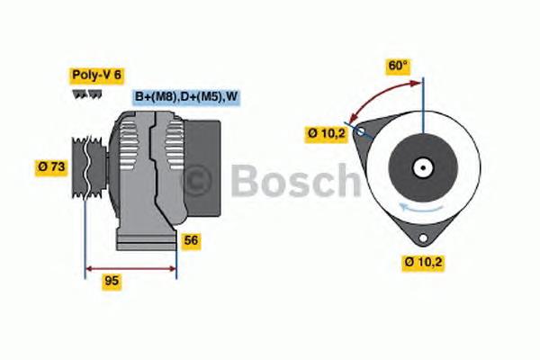 0123520030 Bosch alternador