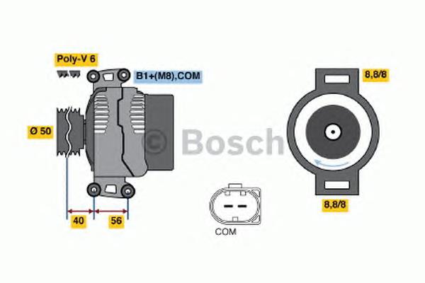 Alternador del motor Bosch 0124625023 precio, desde 182,95 EUR