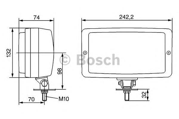 Faro antiniebla 0986310539 Bosch