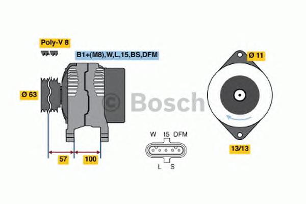 Generador Bosch 0124555028