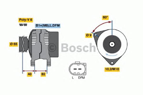 0124525087 Bosch alternador