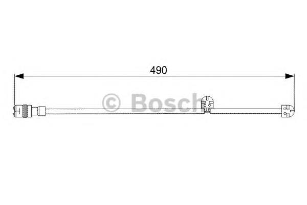 Contacto de aviso, desgaste de los frenos, trasero 1987473065 Bosch