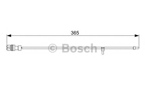 1987473040 Bosch contacto de aviso, desgaste de los frenos, delantero izquierdo