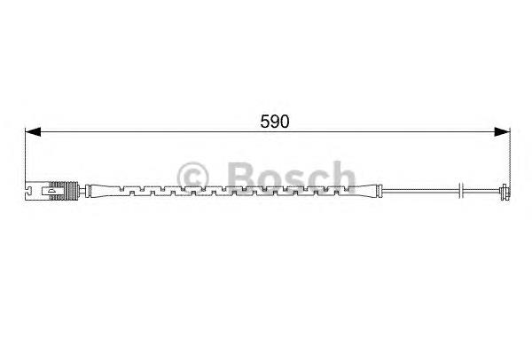 Contacto de aviso, desgaste de los frenos 1987473042 Bosch