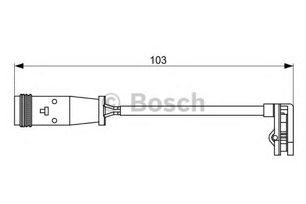 Sensor de desgaste de las pastillas de freno delanteras 1987473037 Bosch
