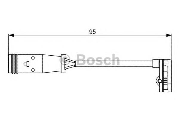 Sensor de desgaste de pastillas de freno trasero 1987473036 Bosch