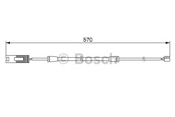 1987474954 Bosch contacto de aviso, desgaste de los frenos