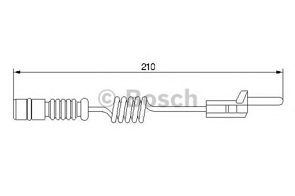 Comprar 1987474969 Bosch Sensor de desgaste de las pastillas de freno delanteras