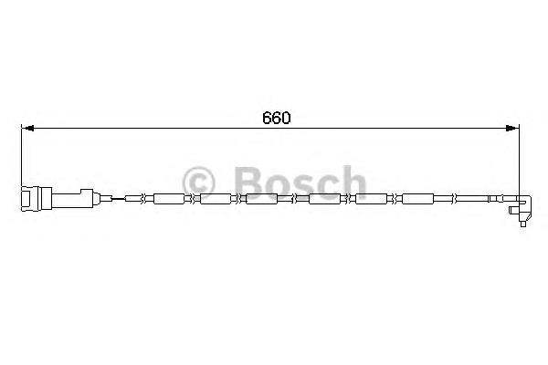 1987474923 Bosch contacto de aviso, desgaste de los frenos