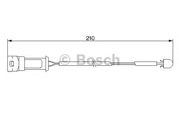 1 987 474 939 Bosch contacto de aviso, desgaste de los frenos