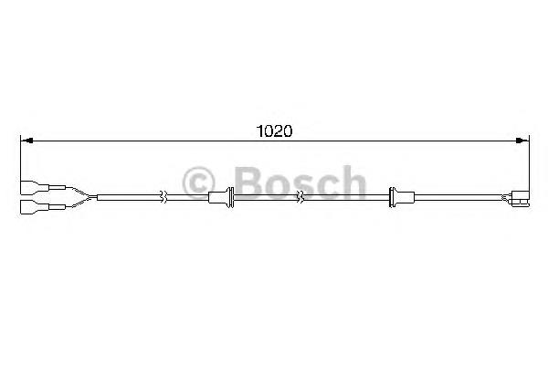 1987474976 Bosch contacto de aviso, desgaste de los frenos