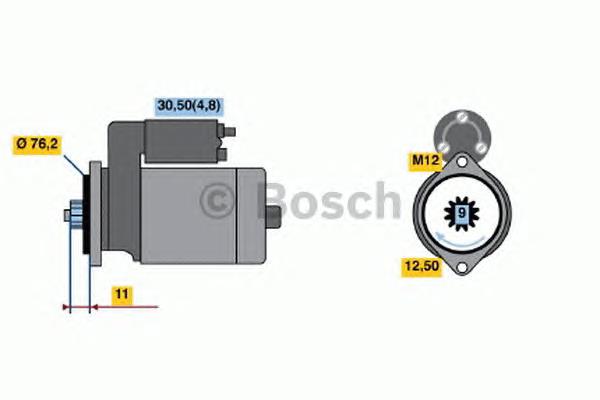 0001123024 Bosch motor de arranque