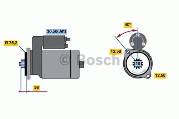 Motor de arranque 0001121024 Bosch