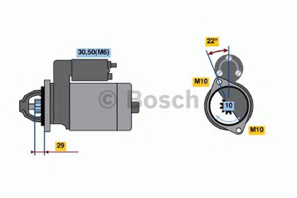 Motor de arranque 0001115049 Bosch