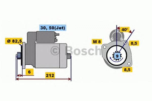 0001121001 Bosch motor de arranque