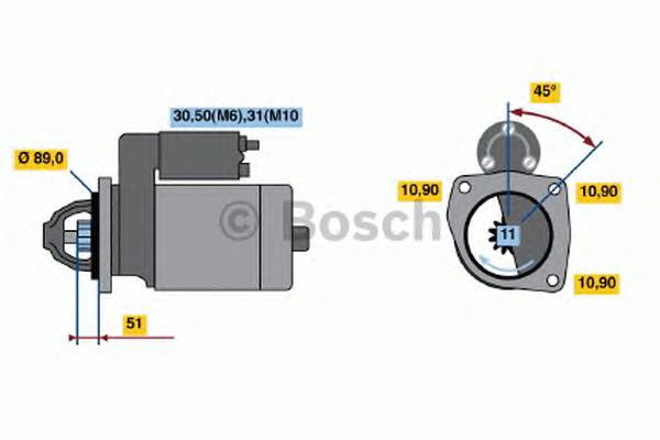 0001231014 Bosch Arranque motores