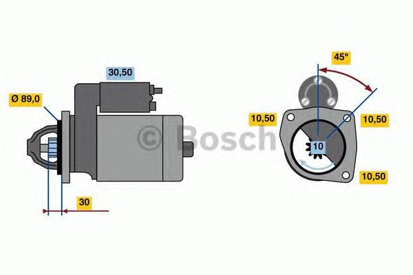 Motor de arranque 504031929 Iveco