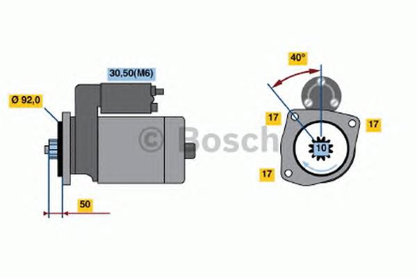 Motor de arranque AZF4554 Mahle Original