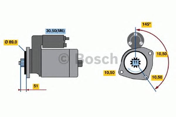 Motor de arranque 114327 Cargo