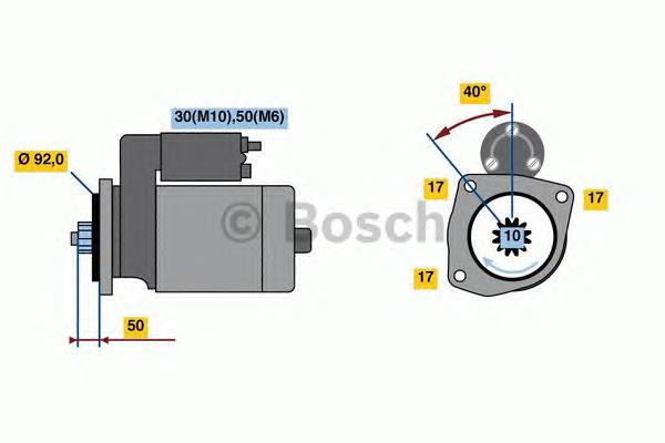 1261006 Bosch motor de arranque