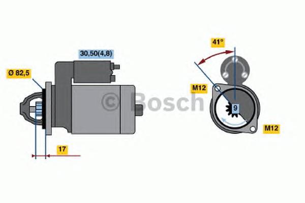 Motor de arranque 0001107446 Bosch