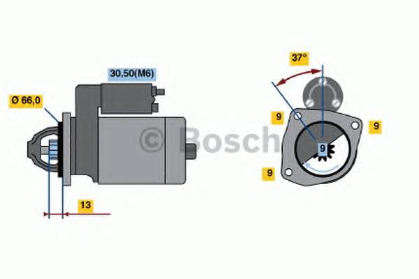 0001107066 Bosch motor de arranque