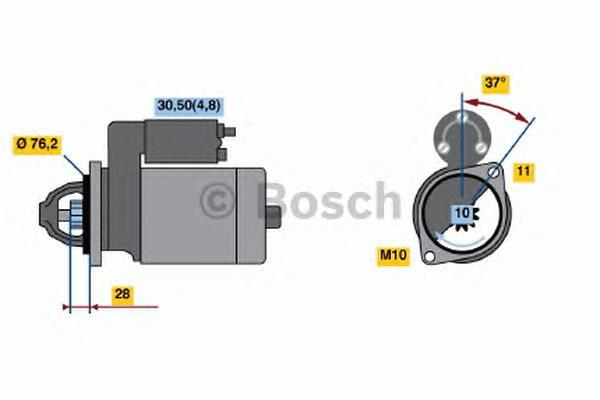 0001109319 Bosch motor de arranque