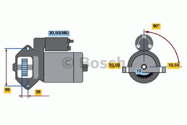 0001109328 Bosch motor de arranque