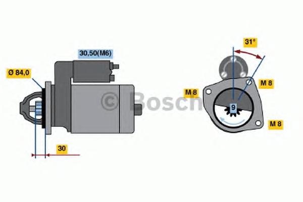 0001109306 Bosch Arranque motores
