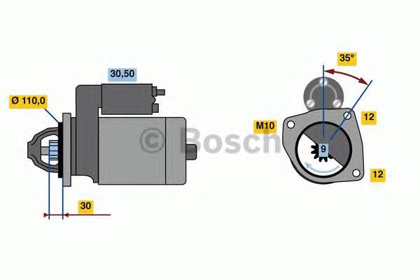 0001109344 Bosch Arranque motores