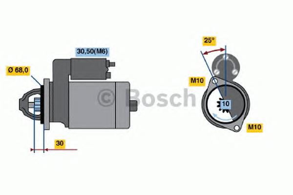 0.001.109.271 Bosch motor de arranque