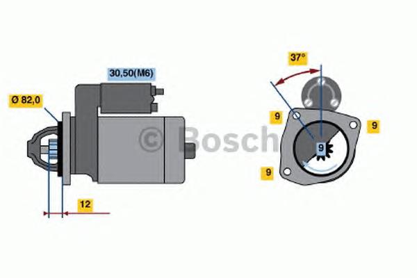 0001109268 Bosch motor de arranque