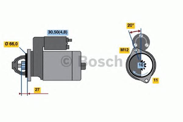 0001108415 Bosch motor de arranque