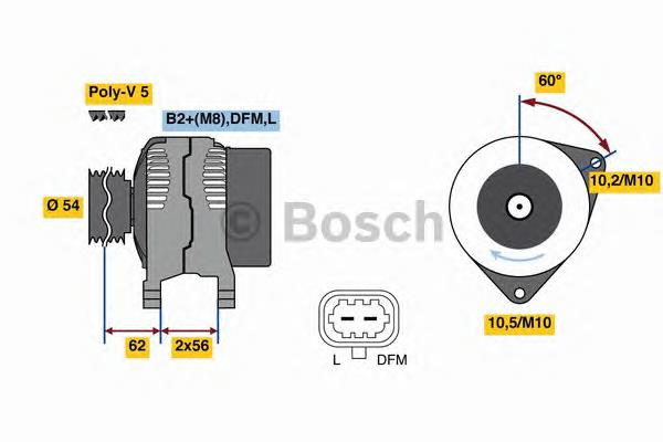 0986081380 Bosch alternador