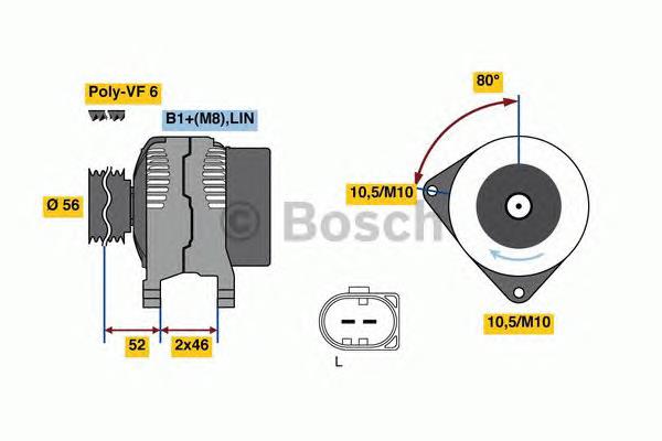 0 986 081 390 Bosch alternador