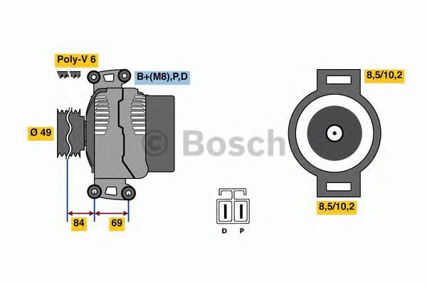 0986081300 Bosch alternador