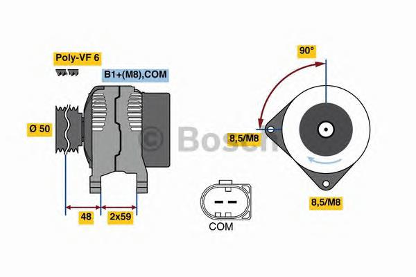 Alternador del motor Recoficial REC20105640 precio, desde 344,44 EUR