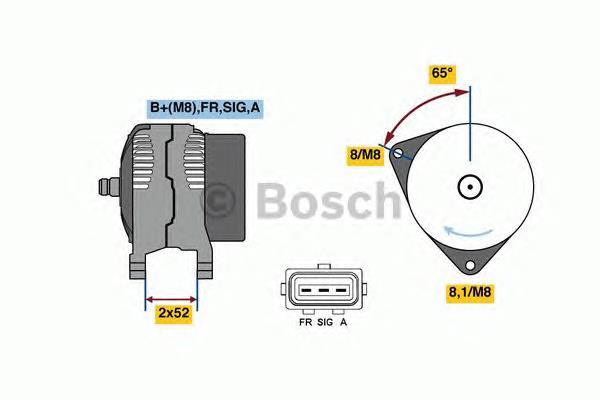 0986081140 Bosch alternador