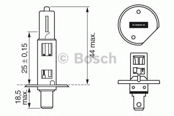 Bombilla halógena 1987302016 Bosch