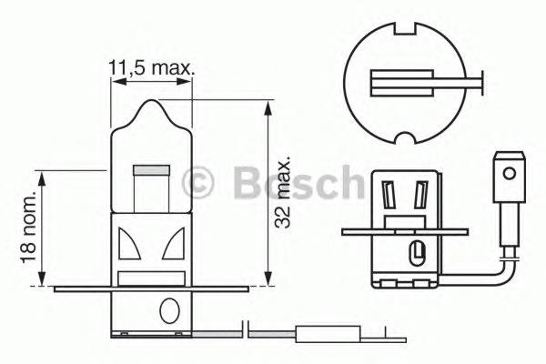 Bombilla halógena 1987302036 Bosch